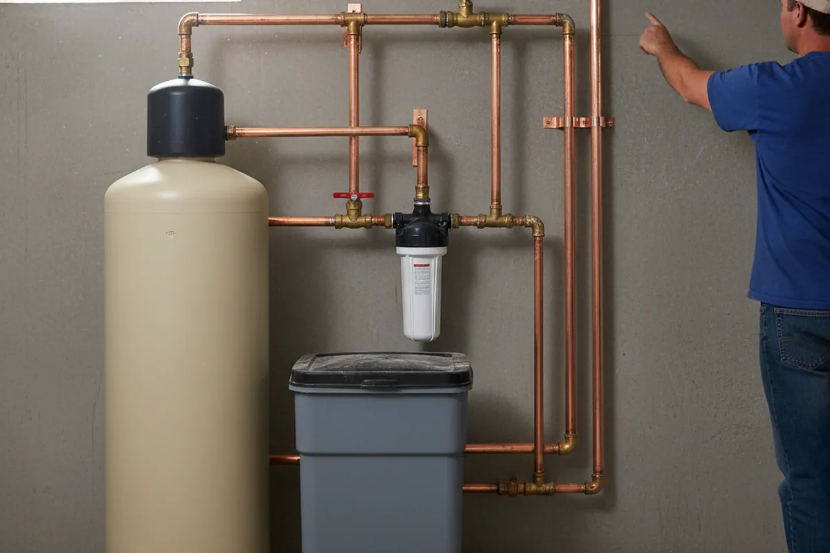 Whole-house water treatment system installed in New Cuyama